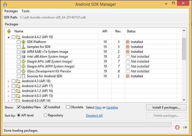 Android SDK executable file